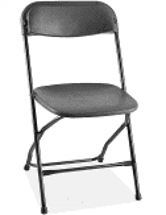Black Plastic Folding Chairs