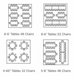 20x20 table seating layout 1746075598 20 x 20 High Peak Frame Tent